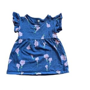 Tea Collection Toddler Ruffle Sleeve Floral Dress